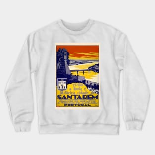 Santarém Portugal Vintage Poster 1931 Crewneck Sweatshirt